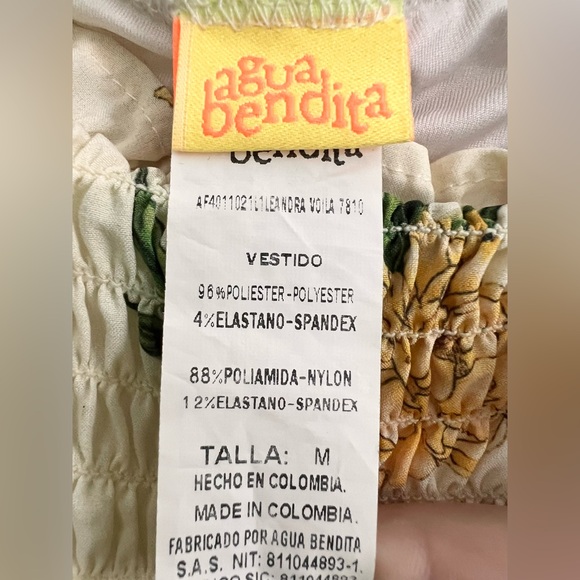 Agua Bendita Leandra Maxi Floral Dress - Size US Medium - Picture 9 of 9